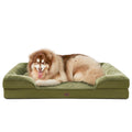 EHEYCIGA Orthopedic Dog Beds Large Sized Dog, Waterproof Memory Foam Pet Bed with Sides, Non-Slip Bottom Large Pet Bed with Washable Removable Cover, Grey