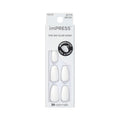 Kiss Impress Mini Mani Press On Nails for Girls & Tween Kids, 20 Super Duper Short Squoval Press-Ons with Pink Glitter Sprinkle, Mom Approved for Small Nail Beds, No Glue Needed, Mini File Included