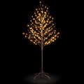 DUMOS 5 Ft Lighted Star Christmas Twig Tree with 200 LED Lights, Xmas Decor