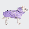 Spark Paws Dog Raincoat, Waterproof Windproof Rain Jacket, for Small Medium Large Extra Large Dogs, Reflective Breathable Full-Body Coverage Dry Suit - Neon White Navy Blue, 2XL
