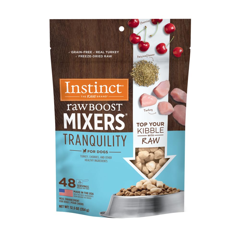 Instinct RawBoost Mixers, Freeze Dried Dog Food Topper, Grain-Free Recipe - All Natural Beef, 14 oz. Bag