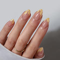 BTArtbox Press On Nails, Cream Puff, Short Almond, Ombre Off White, 32Ct | 2+ Weeks Wear, Salon-Quality Natural Nails, 10-Minute Easy Daily Application, Fast Removal, 16 Sizes, All-in-One Complete Kit