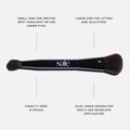 Saie The Double Makeup Brush to Highlight, Sculpt & Conceal (1 ct)