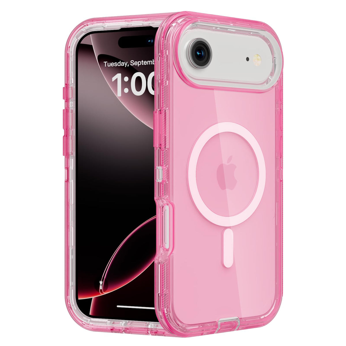Follaroma Magnetic for iPhone 16 Plus Case, Heavy Duty Phone Cases, Clear