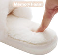 Evshine Memory Foam Fuzzy House Slippers for Women