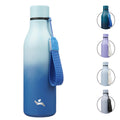 Konokyo Insulated Water Bottle with Strap,18 oz Double Wall Stainless Steel Vacuum Bottles Metal Water Flask,Macaron Green