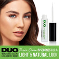 DUO Brush-On Clear Lash Glue, Strip Eyelash Adhesive for Clusters, 2 Pack | Infused with Vitamins A, C & E, Waterproof Eyelash Glue, Long Lasting, Quick Drying, Hypoallergenic, Latex-Free