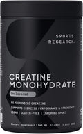 Sports Research® Creatine Monohydrate Powder 5g, Unflavored (100 Servings) | Micronized Creatine Supporting Lean Muscle, Performance & Workout Recovery | Informed Sport, Non-GMO, Gluten-Free