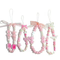 cioatu 4 Pieces Cute Phone Charms Beaded Phone Strap Aesthetic Y2K CellPhone Keychain Cute Bear Butterfly Heart Cool PhoneCharm for Bag Keychain Airpods Camera Pendants Decor