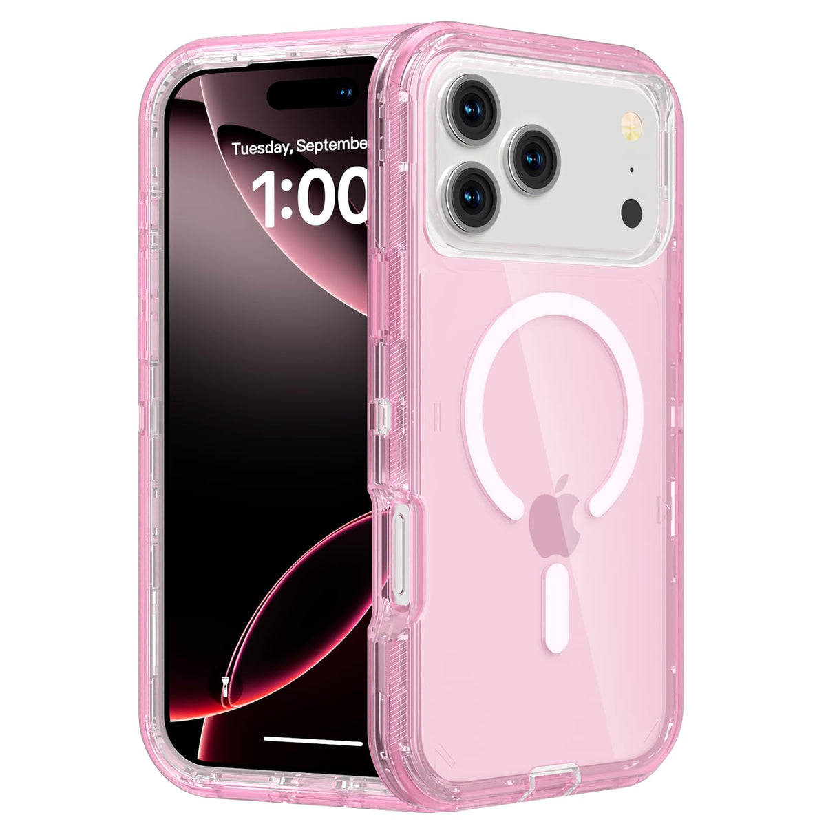 Follaroma Magnetic for iPhone 16 Plus Case, Heavy Duty Phone Cases, Clear