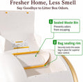 FurryTail Self Cleaning Litter Box with APP - Automatic Cat Litter Box for All Your Cats, Odor Control, Spacious Interior and Large Wastes Bin Capacity,Includes 40 Litter Bags