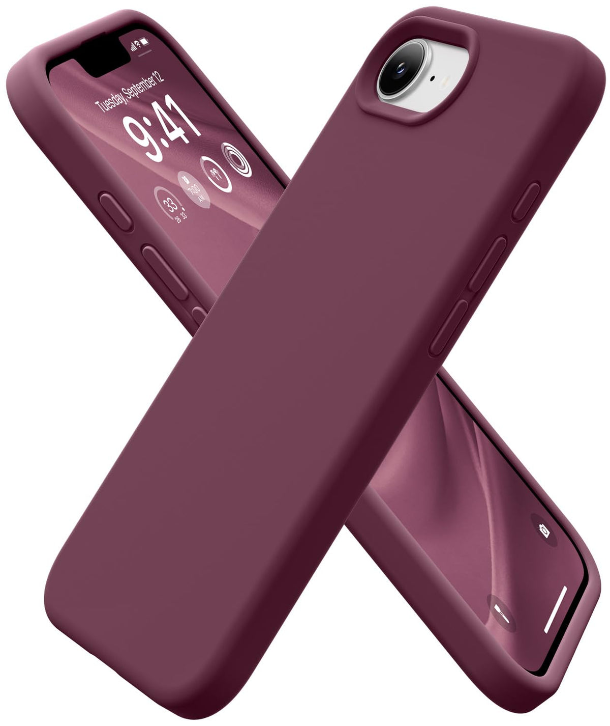 GolbinBox Magnetic for iPhone 16 Pro Max Case, Silicone Cover, Chalk Pink