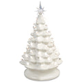Best Choice Products 15in Ceramic Christmas Tree, Pre-lit Hand-Painted Tabletop Holiday Tree, Star Topper, 64 Lights - Green w/Multicolored Bulbs