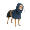 Spark Paws Dog Raincoat, Waterproof Windproof Rain Jacket, for Small Medium Large Extra Large Dogs, Reflective Breathable Full-Body Coverage Dry Suit - Neon White Navy Blue, 2XL