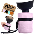 GORILLA GRIP Portable Dog Water Bottle, Food Grade Silicone, 16oz Black