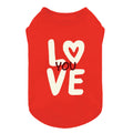 Fitwarm I Love Fall Dog Shirt, Thanksgiving Outfit for Small Dogs Boy Girl, Pet Clothes, Brown, Orange, Yellow, Medium