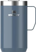 STANLEY Everyday Camp Mug 24oz | Drink Through Lid | Cup for Coffee, Tea and Drinks | Insulated Stainless Steel Coffee Mug | BPA-Free | Hammertone Green