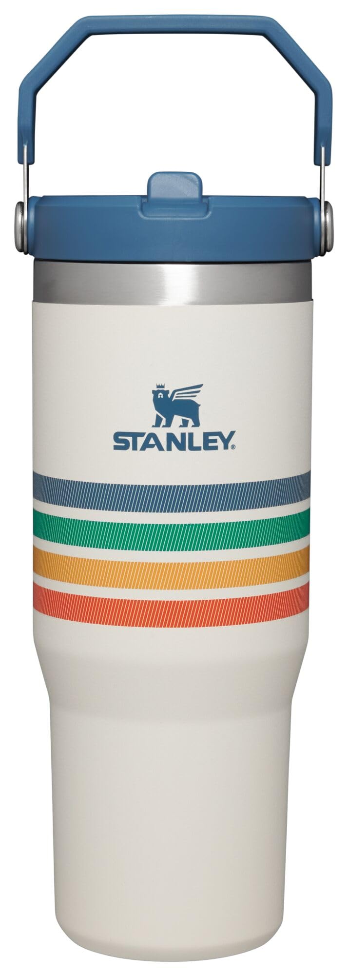 Stanley IceFlow 2.0 Flip Straw Tumbler with Handle 30 oz | Twist On Lid and Flip Up Straw | Leak Resistant Water Bottle | Insulated Stainless Steel | BPA-Free | Dried Pine