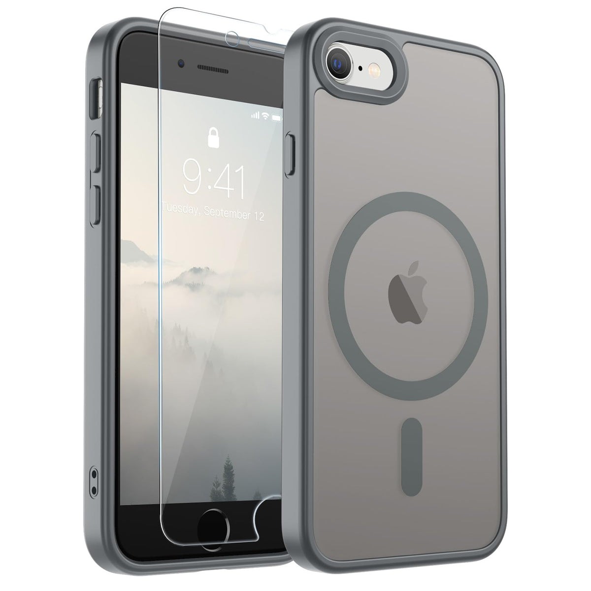 SUPFINE Magnetic for iPhone 13 Case/iPhone 14 Case Black