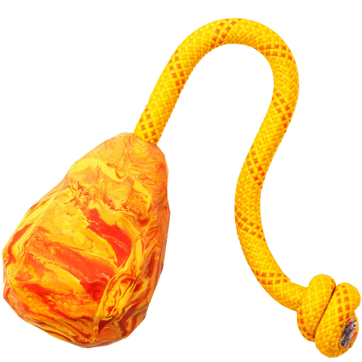Ruffwear, Huck-a-Cone Dog Toy – Durable Tug, Throw & Fetch Toy with Knotted Rope Handle, Interactive Play for Dogs, Glacial Blue