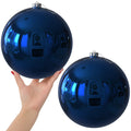 White 4.0" Large Christmas Balls - Christmas Tree Decoration Ornaments Shatterproof Hanging Balls for Birthday Halloween Holiday Wedding Decorations Set of 4pcs