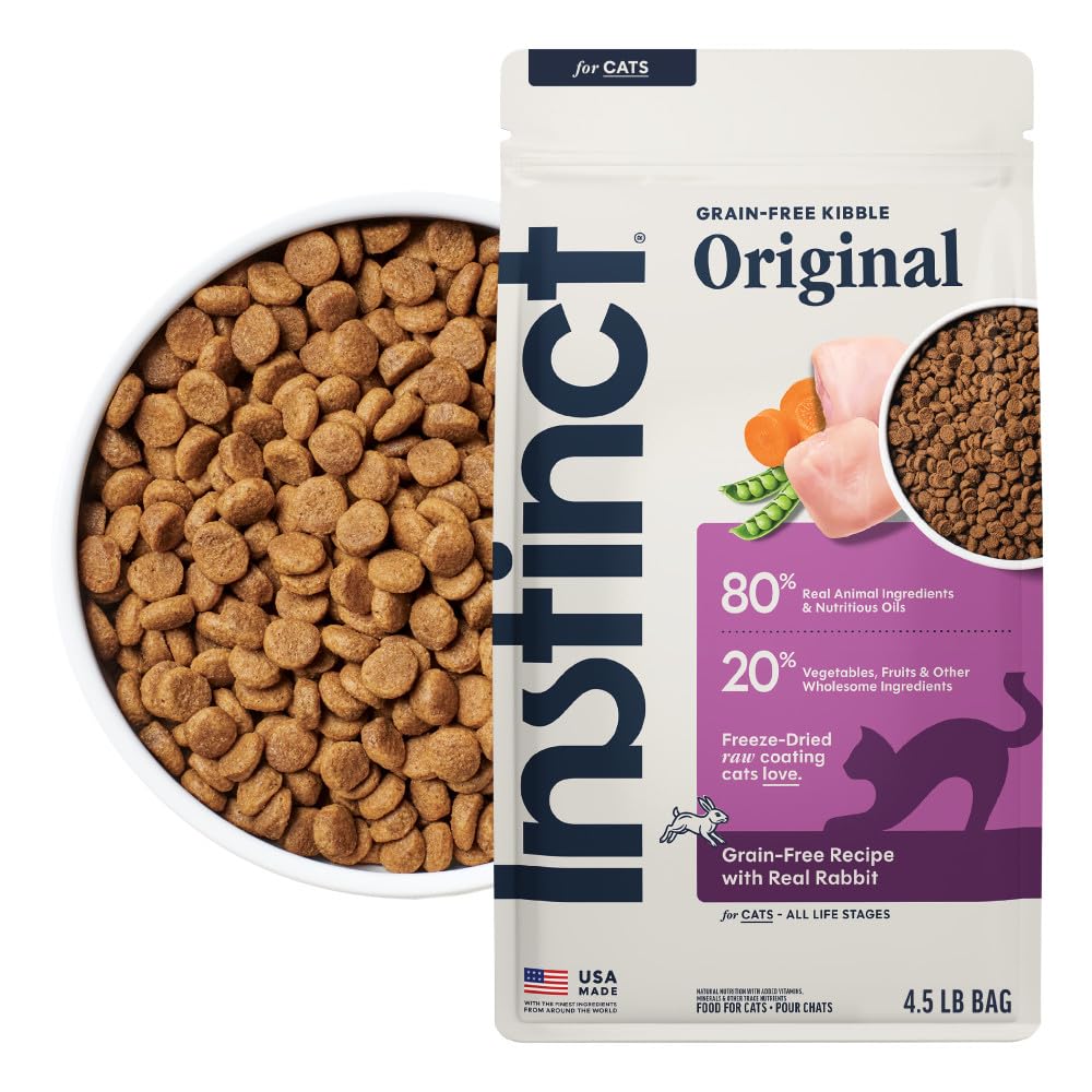 Instinct Original Dry Cat Food, Raw Coated Kibble, Real Chicken, 11 lb. Bag