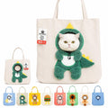 Paw Peek Bag Cute Head Shape Canvas Pet Travel Carrier Tote