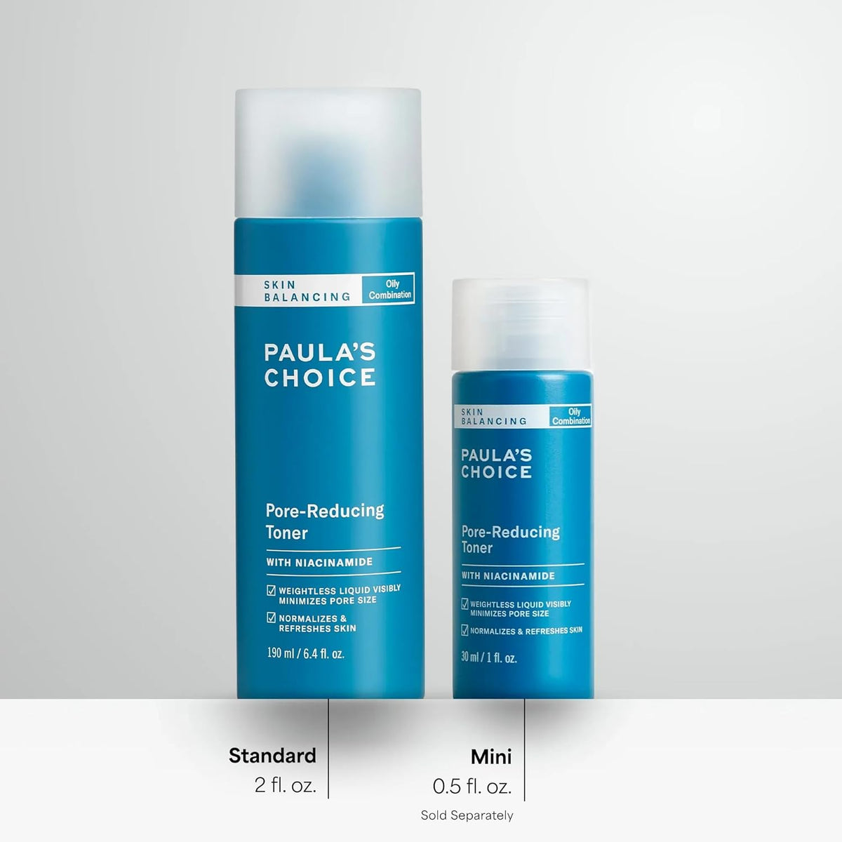 Paula's Choice SKIN BALANCING Pore-Reducing Face Toner with Niacinamide, for Oily Skin & Combination, Minimizes Large Pores, Controls Oil & Shine, Hydrates & Replenishes, Fragrance-Free