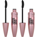 Maybelline Lash Sensational Washable Mascara, Lengthening and Volumizing for a Full Fan Effect, Blackest Black, 1 Count