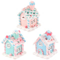 3 Pcs Gingerbread House Ornaments for Christmas Tree Decorations