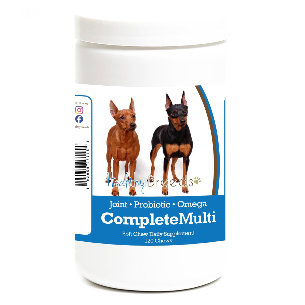 Healthy Breeds French Bulldog All in One Multivitamin Soft Chew 120 Count