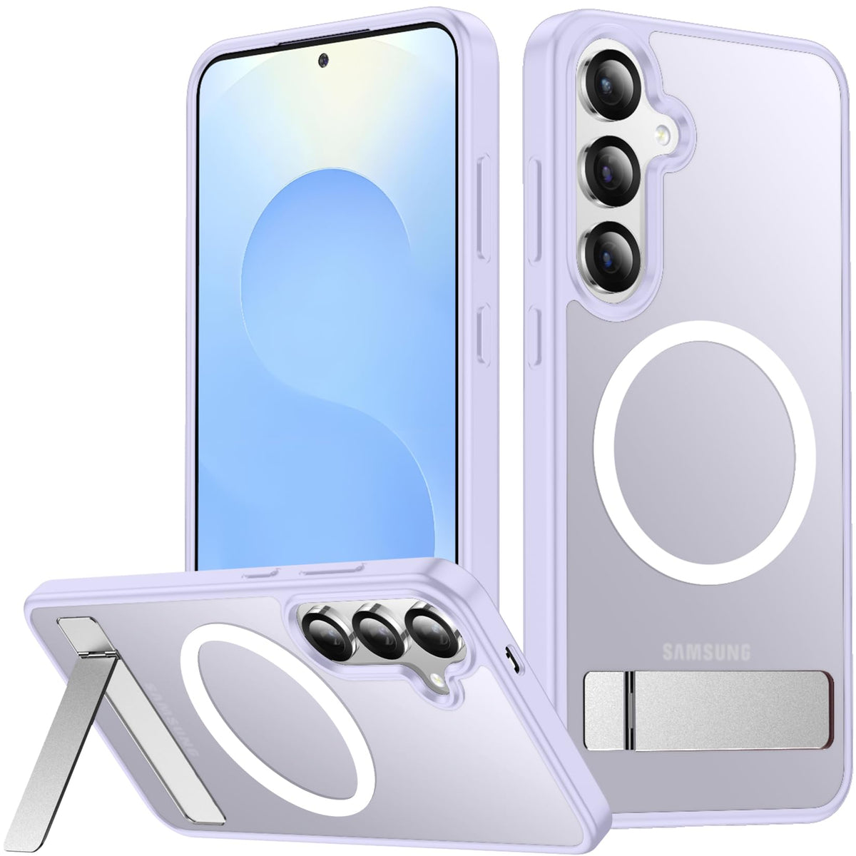 SPIDERCASE for Samsung Galaxy S26 Ultra Case,Built-in Stand,Clear