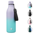 Konokyo Insulated Water Bottle with Strap,18 oz Double Wall Stainless Steel Vacuum Bottles Metal Water Flask,Macaron Green