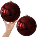 White 4.0" Large Christmas Balls - Christmas Tree Decoration Ornaments Shatterproof Hanging Balls for Birthday Halloween Holiday Wedding Decorations Set of 4pcs