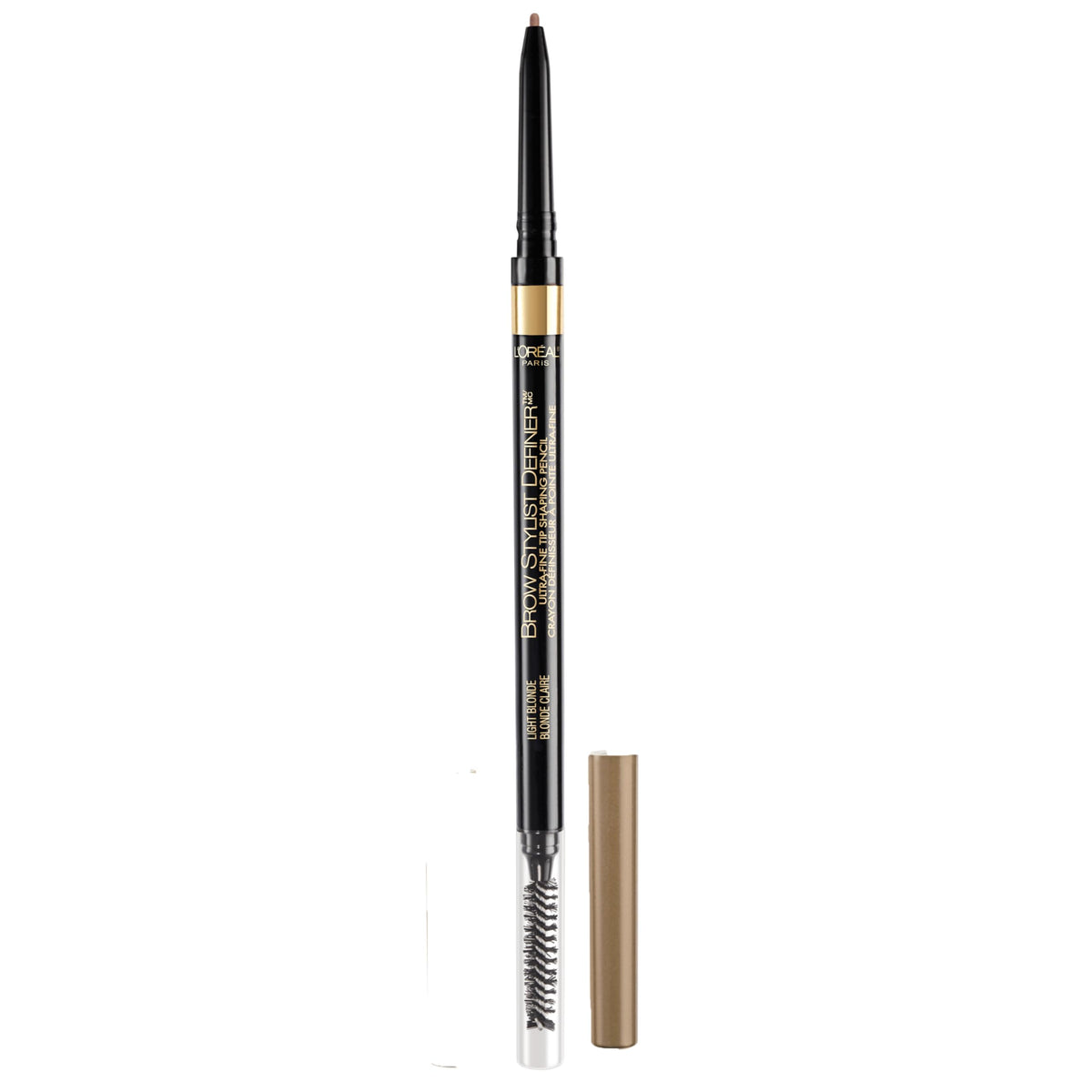 L'Oreal Paris Makeup Brow Stylist Definer Waterproof Eyebrow Pencil, Ultra-Fine Mechanical Pencil, Draws Tiny Brow Hairs and Fills in Sparse Areas and Gaps, Brunette, 0.003 Ounce (1 Count)