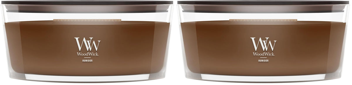 WoodWick Fireside Holiday Candle Gifts for Women and Men, 9.7 oz Medium Hourglass Candle with Crackling Wick