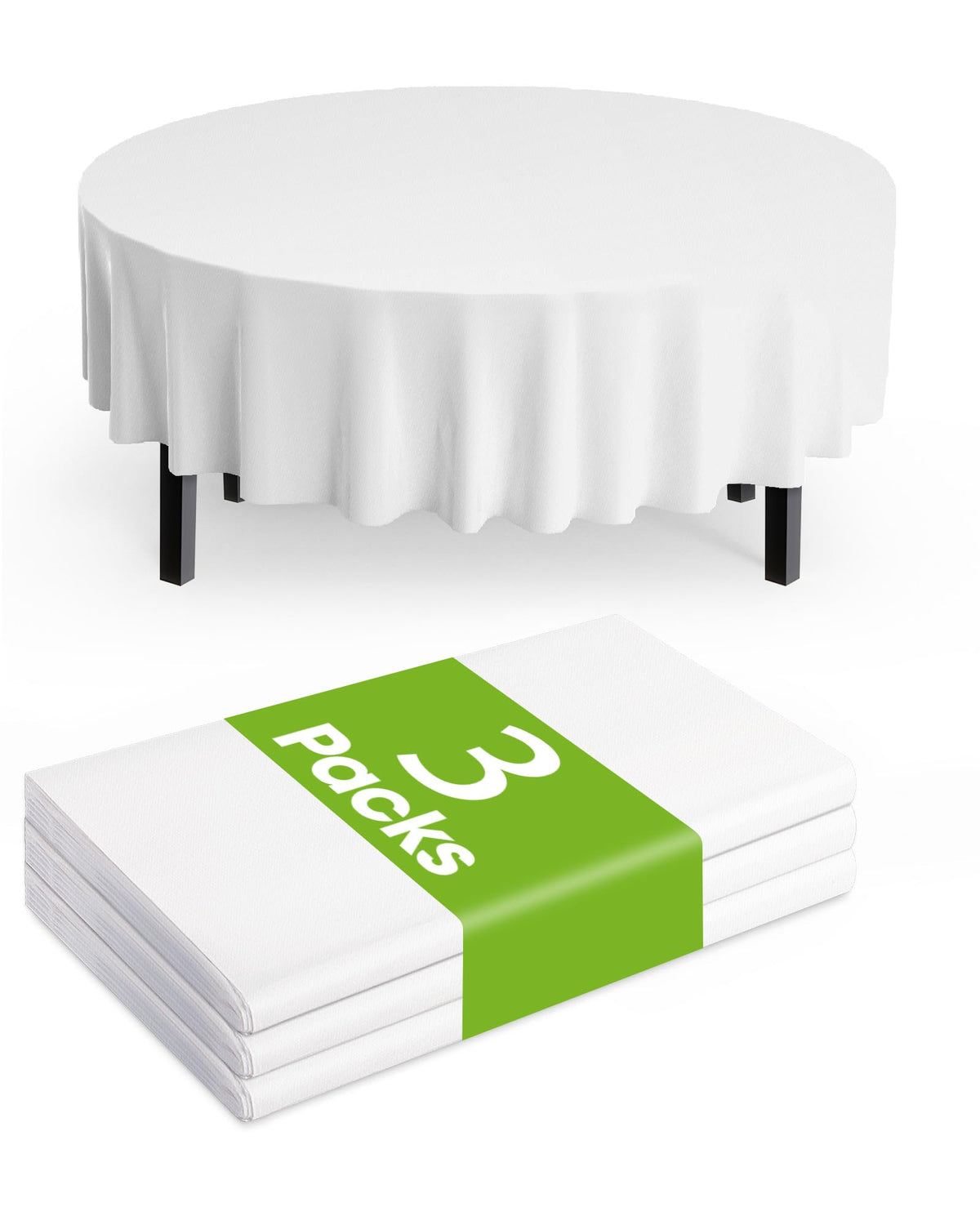 Pureegg Plastic Table Cloth Disposable 54x108 Gold 3Pack