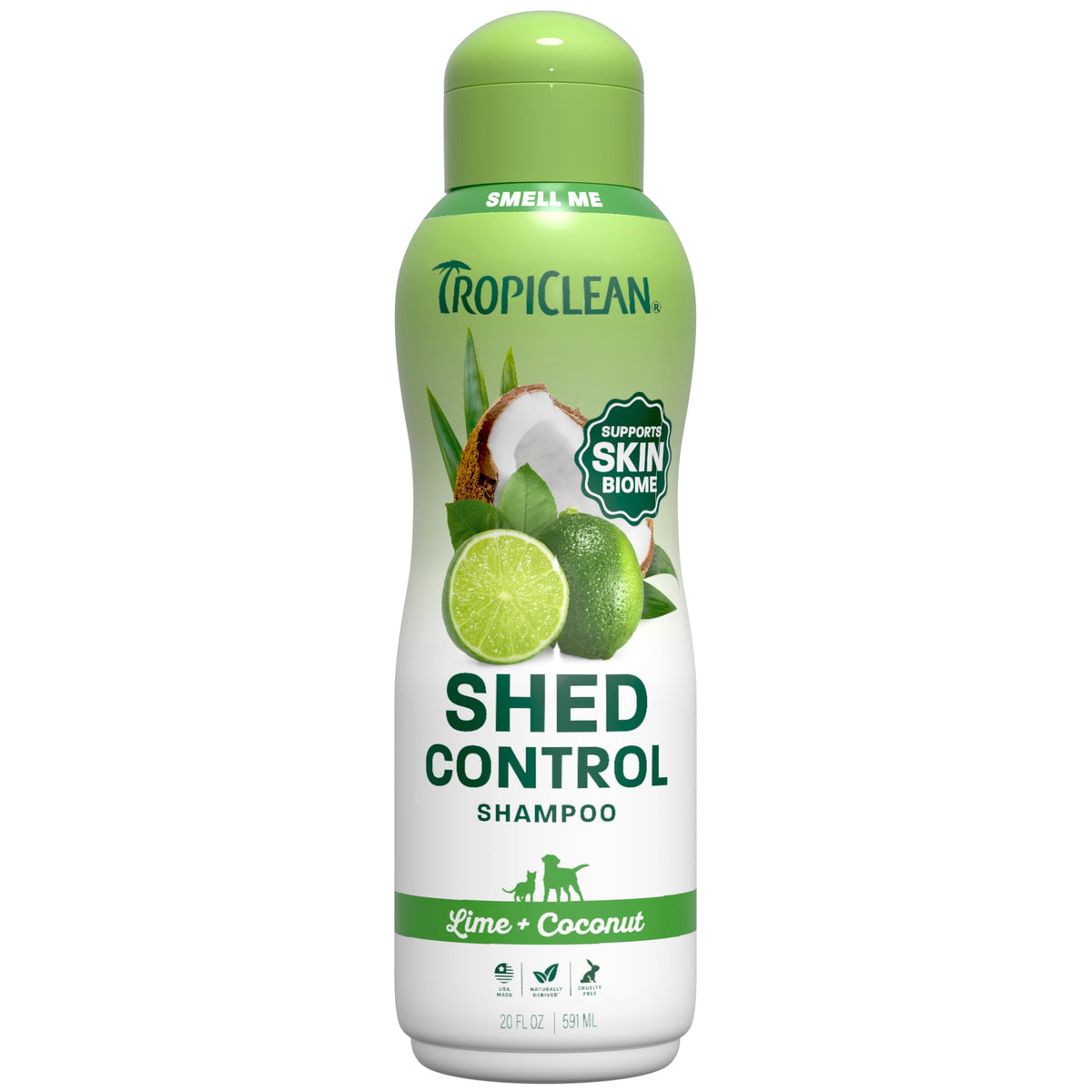TropiClean 2-in-1 Dog Shampoo and Conditioner, Moisturizing Dog Detangler, Puppy Safe, Made in the USA, Papaya Scent, Cat & Kitten Safe, 20oz.