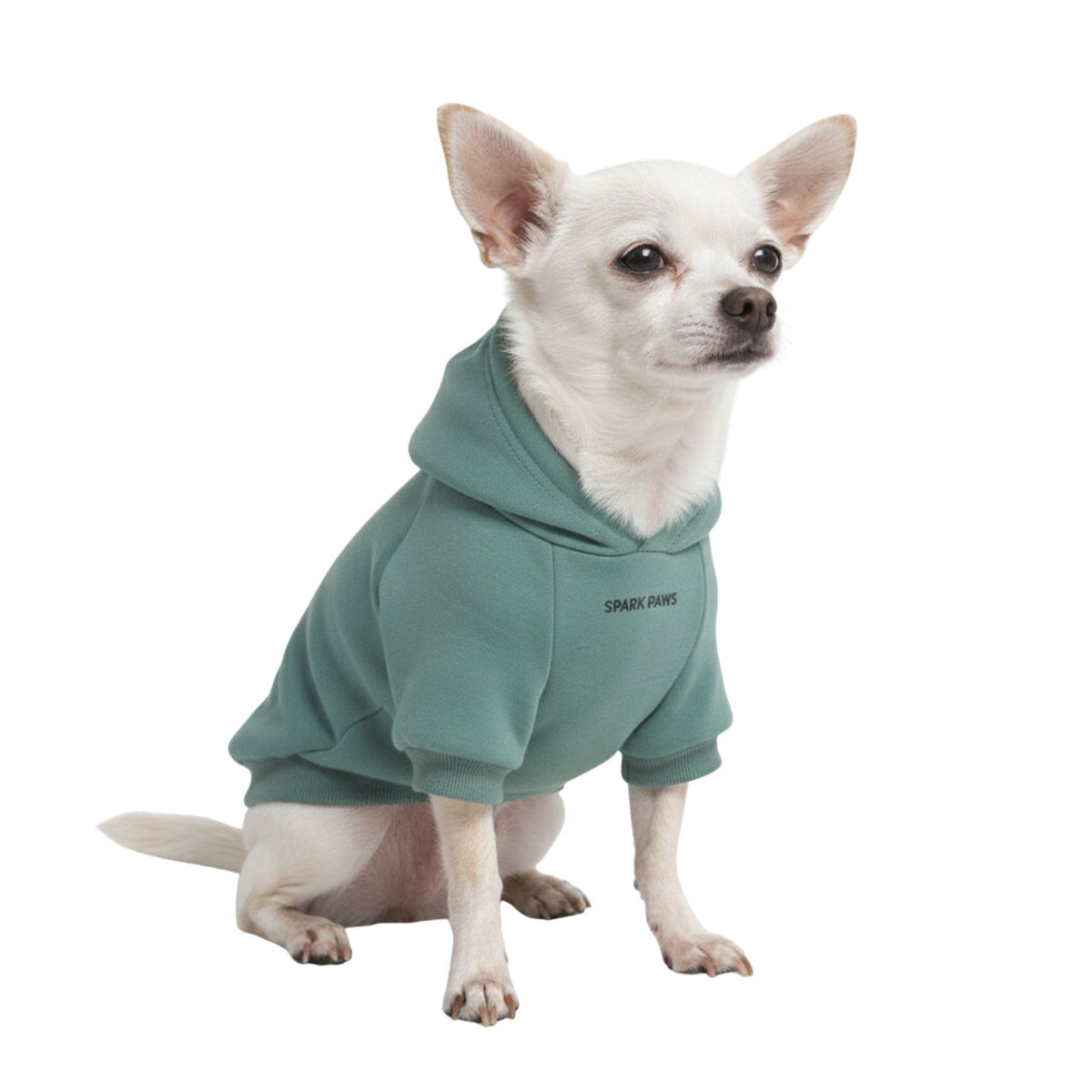 Spark Paws Dog Hoodie – Premium Dog Sweater for Small, Medium, and Large Dogs | Warm Outfits for French Bulldogs, Pitbull, Puppy, Winter Jacket Alternative - Alpine - L