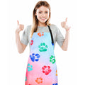 Dog Grooming Waterproof Apron with 2 Pockets, Cute Animals Puppy Dog Pets Apron