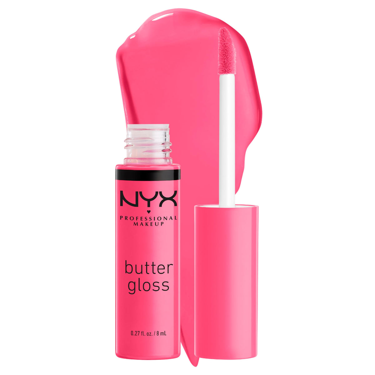 NYX PROFESSIONAL MAKEUP Butter Gloss, Non-Sticky Lip Gloss - Sugar Glass (Clear), Pack Of 3