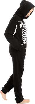Spooktacular Creations Halloween Skeleton Costume, Unisex Skeleton Costume Jumpsuit for Adult Halloween Themed Parties