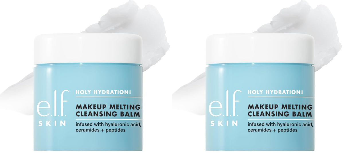 e.l.f. SKIN Holy Hydration! Makeup Melting Cleansing Balm, Face Cleanser & Makeup Remover, Infused with Hyaluronic Acid to Hydrate Skin