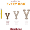 Benebone Wishbone Chew Toy for Aggressive Chewers, Pumpkin Spice, Small