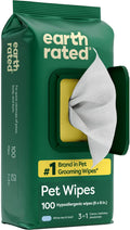Earth Rated Dog Eye Wipes, Unscented, Removes Dirt & Discharge, 70ct | Vet-Developed, Hypoallergenic Pet Wipes for Dogs & Cats to Remove Dirt & Discharge, Fragrance Free