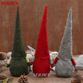 BWFY 3pcs new Christmas Decoration Long Legs Rudolph Doll Christmas Children Gift Hotel mall Window Decoration