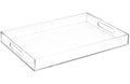 Home Redefined 17.5"x12" Gold Glossy Crocodile Faux Leather Serving Tray Beautiful Modern Elegant Decorative Tray with Handles Ottoman Coffee Table Tray for All Occasion's