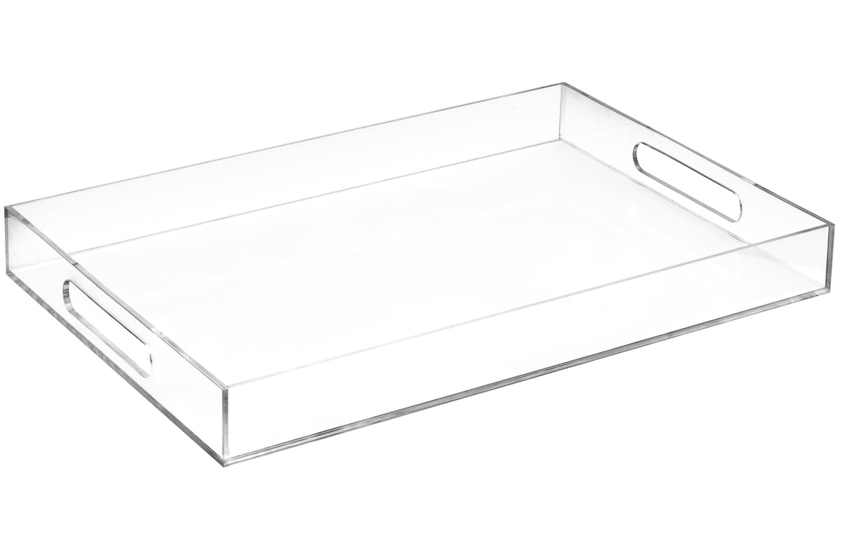 Home Redefined 17.5"x12" Gold Glossy Crocodile Faux Leather Serving Tray Beautiful Modern Elegant Decorative Tray with Handles Ottoman Coffee Table Tray for All Occasion's