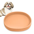 Silicone Dog Food Plate Shallow Dog Bowl Flat Cat Dish Small Puppy Plates for Small Dogs and Cats Whisker Fatigue Pet Feeding Bowls for Dry and Wet Food (Green)
