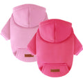 2 Pack Dog Hoodie Warm Hood Dog Sweater Cold Weather Small Dogs Sweatshirt Comfort Pet Clothes for Small Medium Dogs with Pockets Cats Chihuahua Clothes for Male Female Girl Boy Sporty Daily Wear